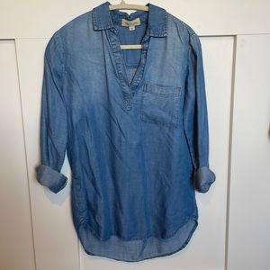 Cloth & Stone denim tunic top xs
